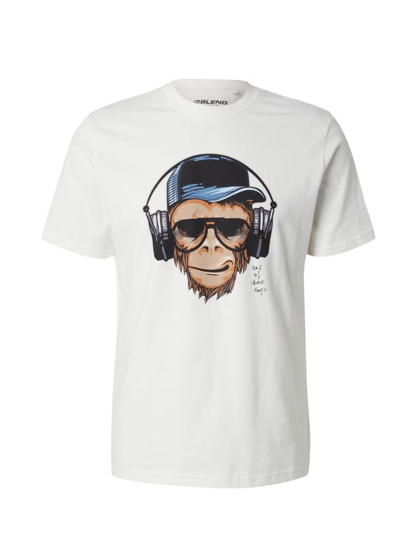 BLEND BLEND Majica 'JAVOR'  safir / rjava / črna / bela