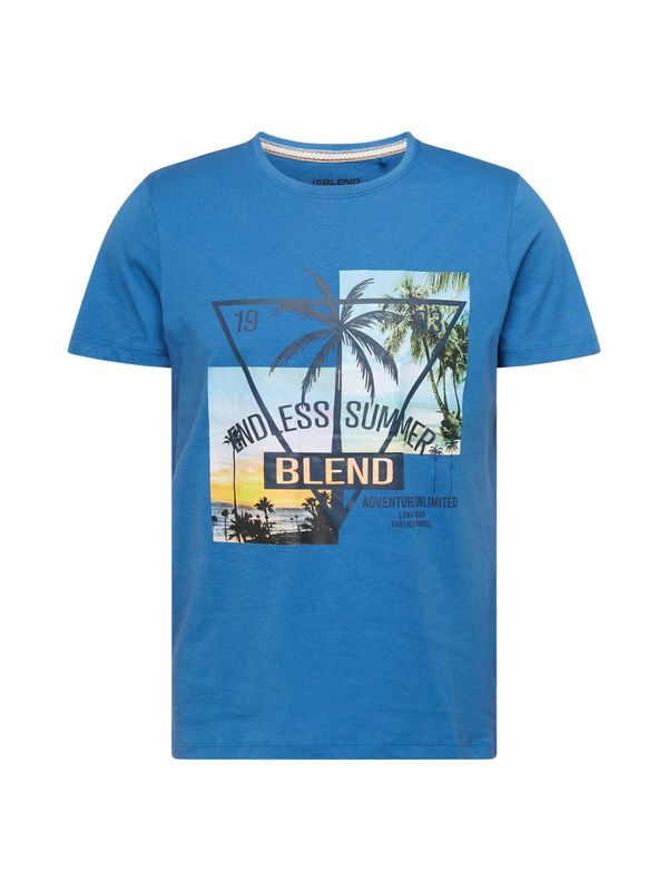BLEND BLEND Majica  modra / marine / zelena / oranžna