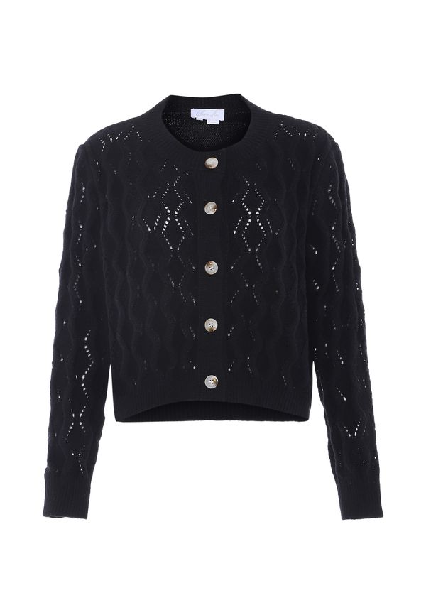 BLONDA BLONDA Pletena jopa  črna