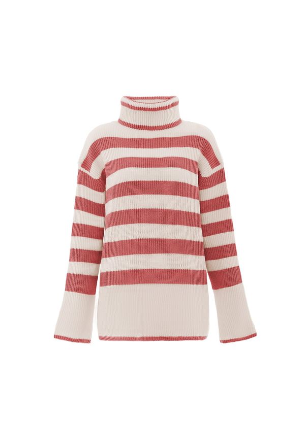 BLONDA BLONDA Pulover  bež / rdeča