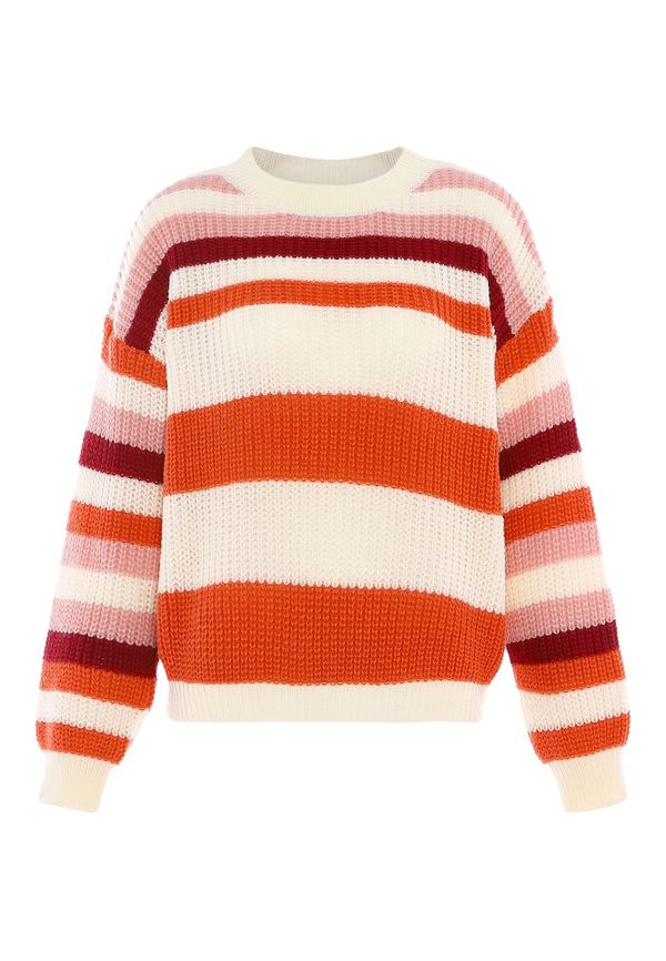 BLONDA BLONDA Pulover  kremna / oranžna / roza / vijolična