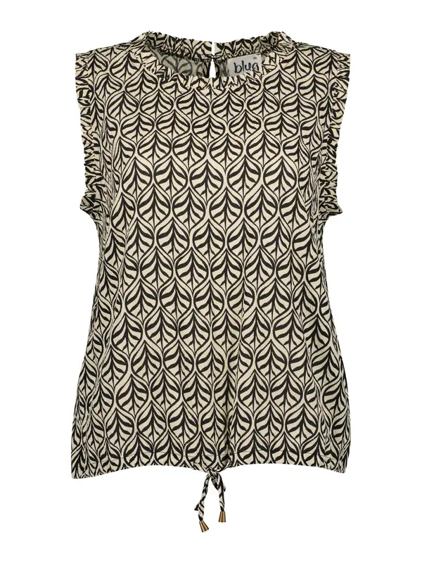 BLUE SEVEN BLUE SEVEN Bluza  pesek / črna
