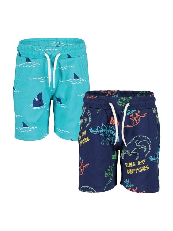 BLUE SEVEN BLUE SEVEN Hlače  voda / temno modra / losos / bela