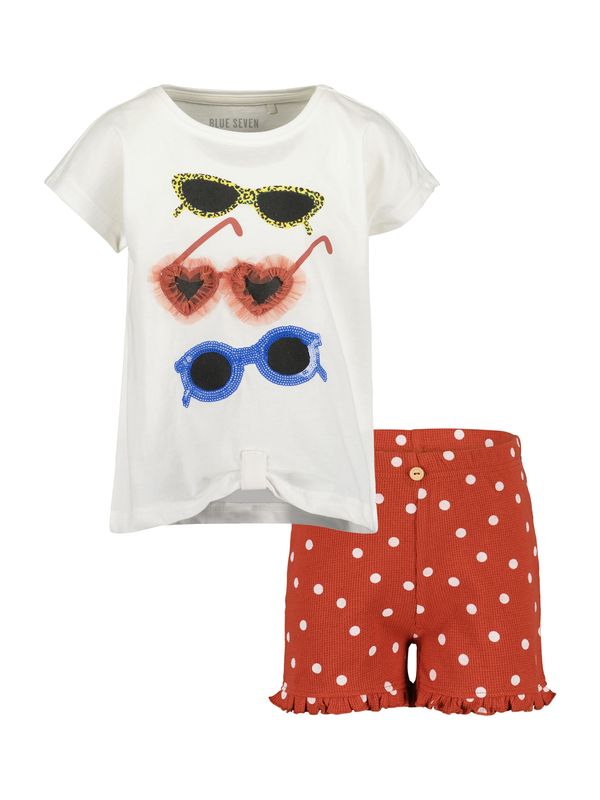 BLUE SEVEN BLUE SEVEN Komplet  kobalt modra / češnjevo rdeča / črna / bela