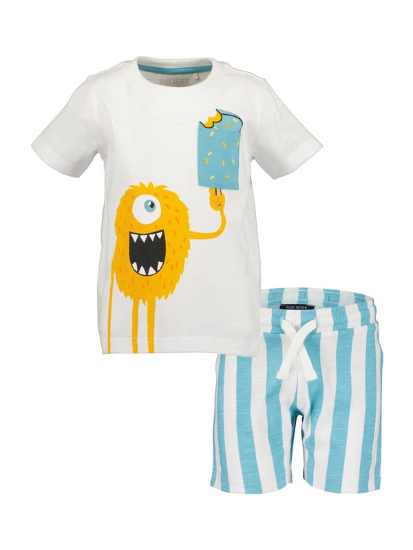 BLUE SEVEN BLUE SEVEN Komplet  nebeško modra / rumena / črna / bela