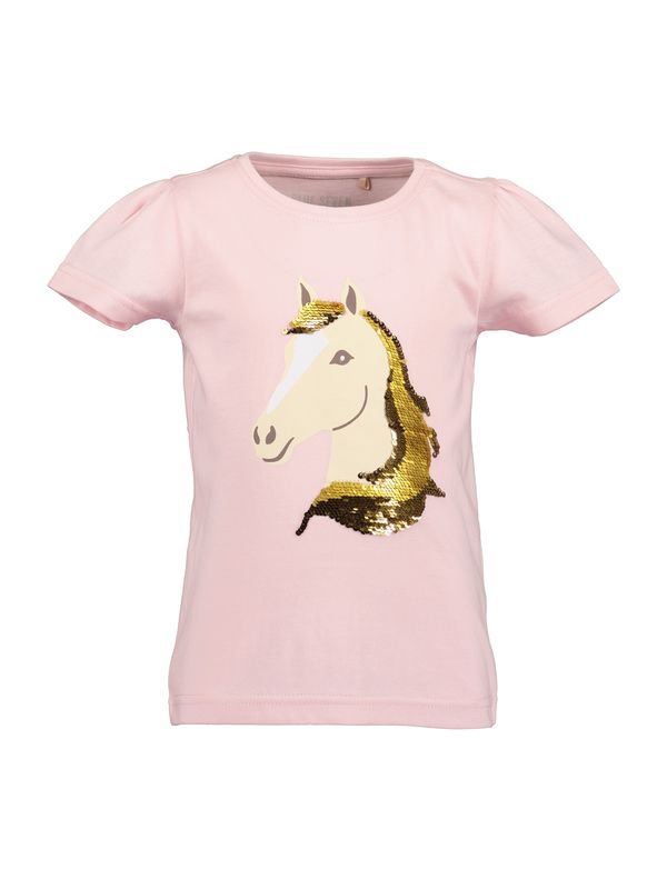 BLUE SEVEN BLUE SEVEN Majica  bež / zlata / temno siva / roza