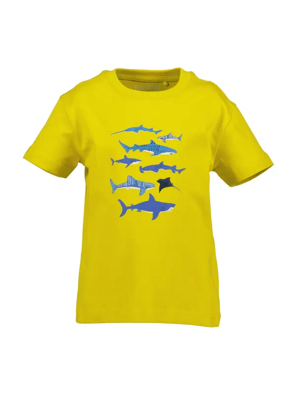 BLUE SEVEN BLUE SEVEN Majica  modra / temno rumena / bela