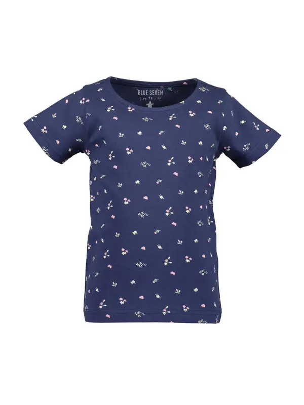 BLUE SEVEN BLUE SEVEN Majica  temno modra / meta / roza