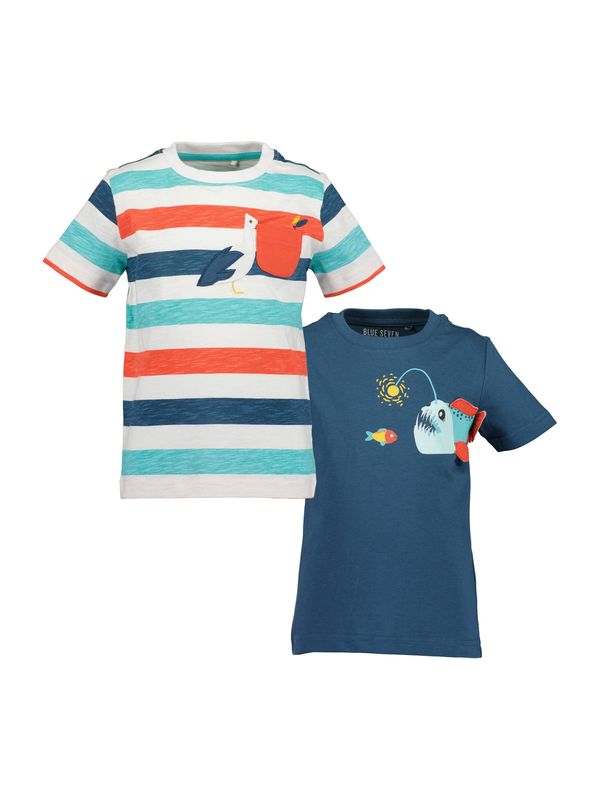 BLUE SEVEN BLUE SEVEN Majica  turkizna / safir / oranžna / bela