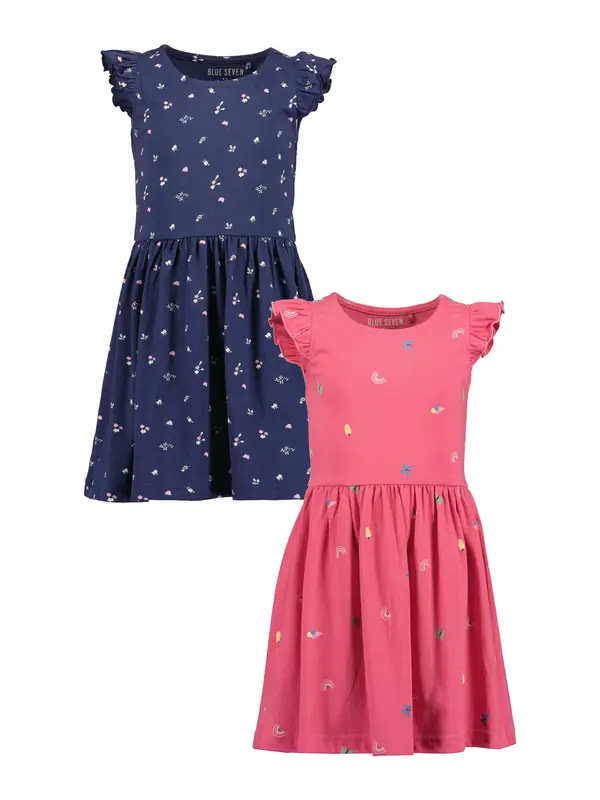 BLUE SEVEN BLUE SEVEN Obleka  marine / rumena / malina / bela