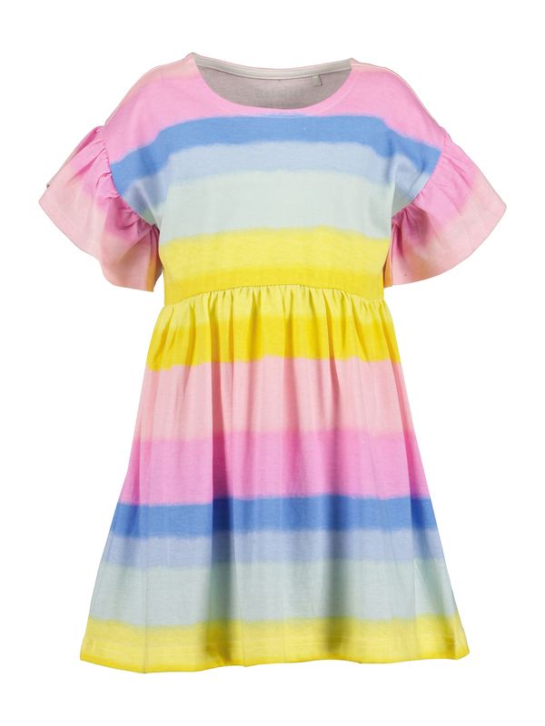 BLUE SEVEN BLUE SEVEN Obleka  nebeško modra / rumena / meta / svetlo roza