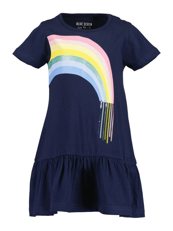 BLUE SEVEN BLUE SEVEN Obleka  nočno modra / svetlo modra / rumena / roza