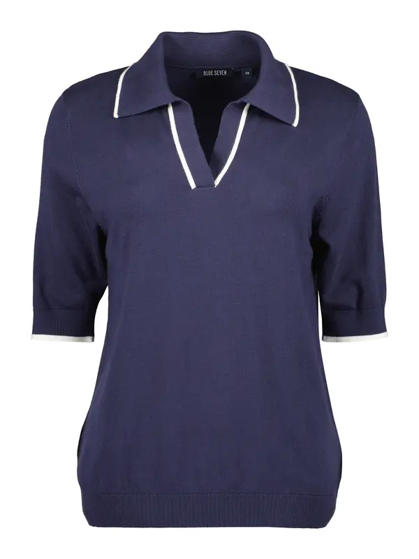 BLUE SEVEN BLUE SEVEN Pulover  temno modra / bela