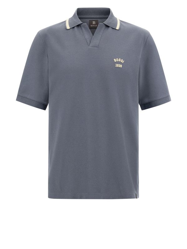 Boggi Milano Boggi Milano Majica  temno siva / bela