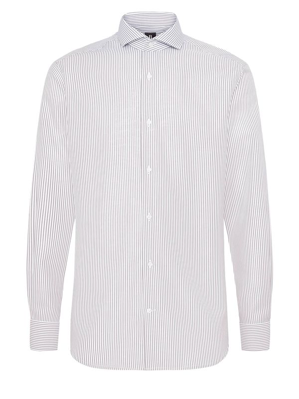 Boggi Milano Boggi Milano Poslovna srajca 'Ultimate'  rjava / bela