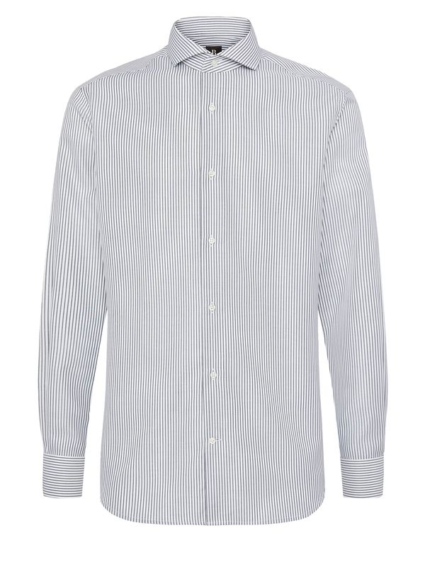 Boggi Milano Boggi Milano Poslovna srajca 'Ultimate'  temno zelena / bela