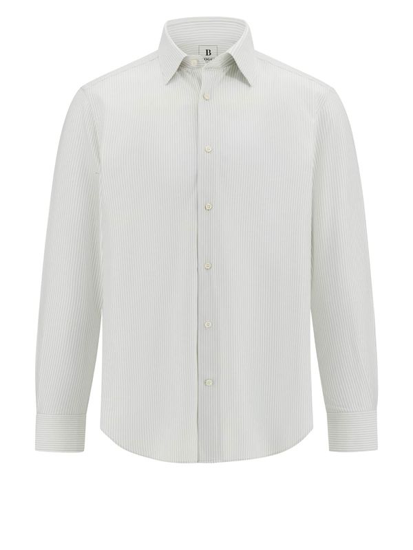 Boggi Milano Boggi Milano Srajca  svetlo siva / bela