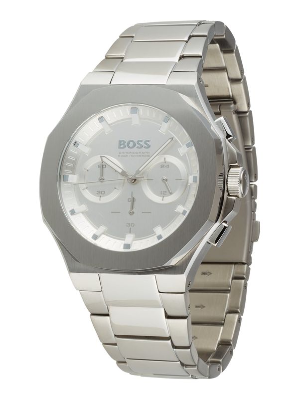 BOSS BOSS Analogna ura 'TAPER'  srebrna