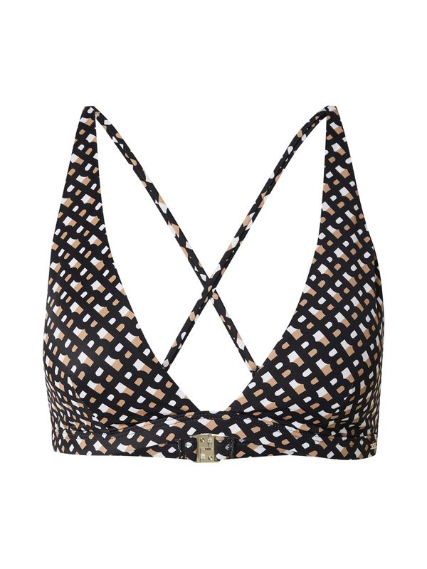 BOSS BOSS Bikini zgornji del  kamela / črna / bela