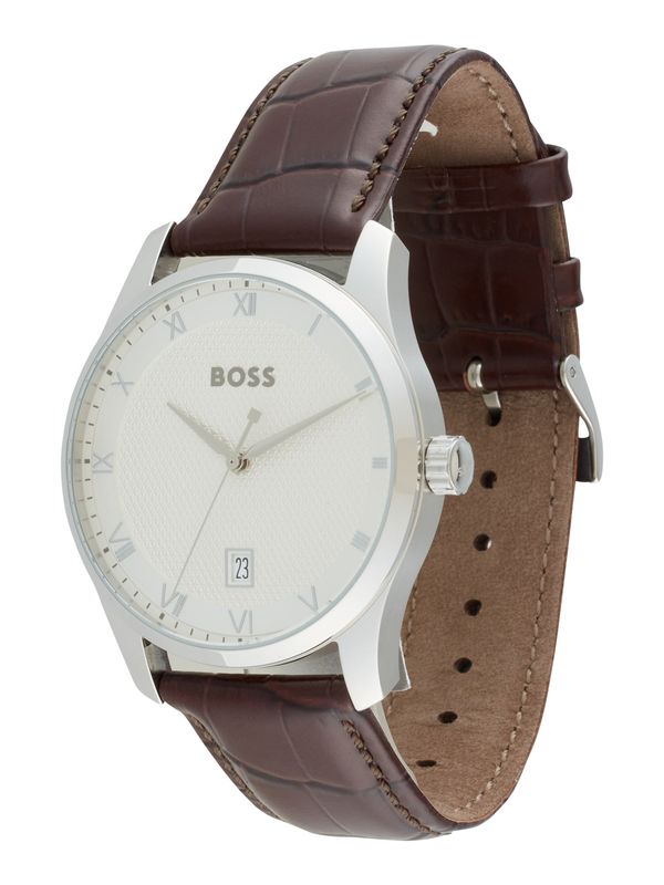 BOSS Black BOSS Black Analogna ura  rjava / srebrna / bela