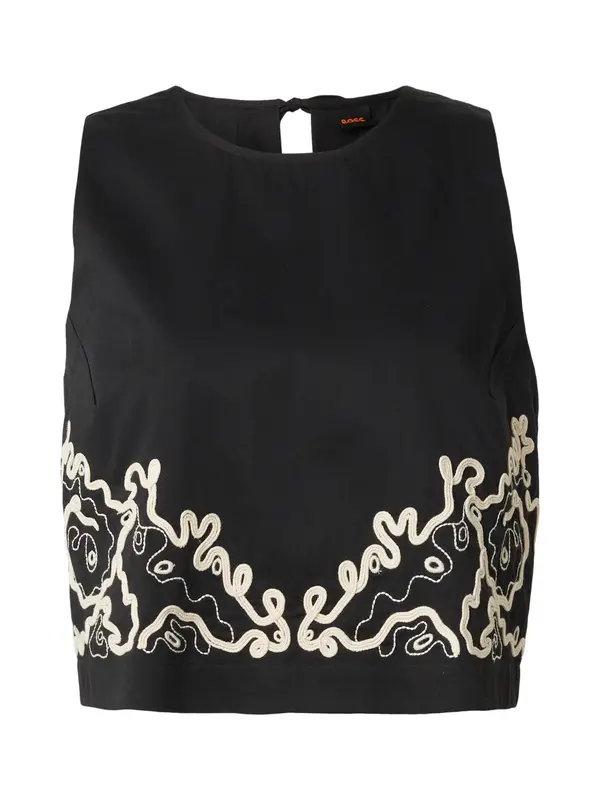 BOSS BOSS Bluza 'Balemba'  pesek / črna