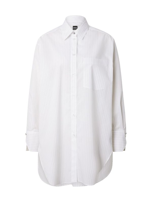 BOSS BOSS Bluza 'Bareda1'  temno siva / bela