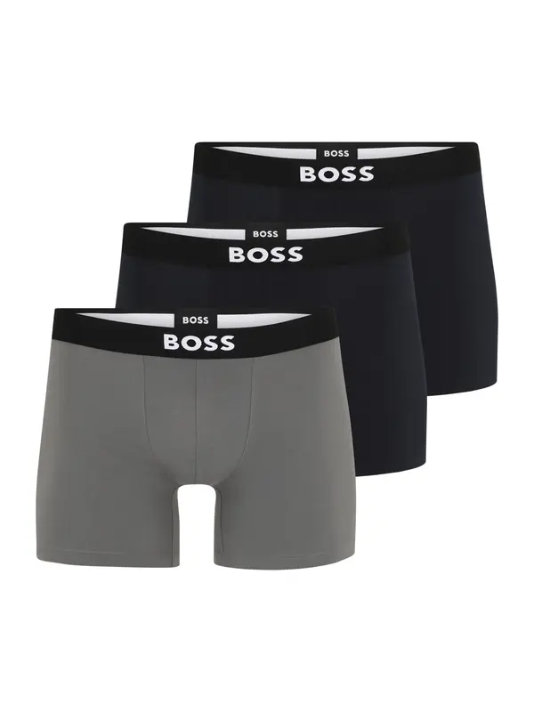 BOSS BOSS Boksarice  temno modra / siva / črna / bela