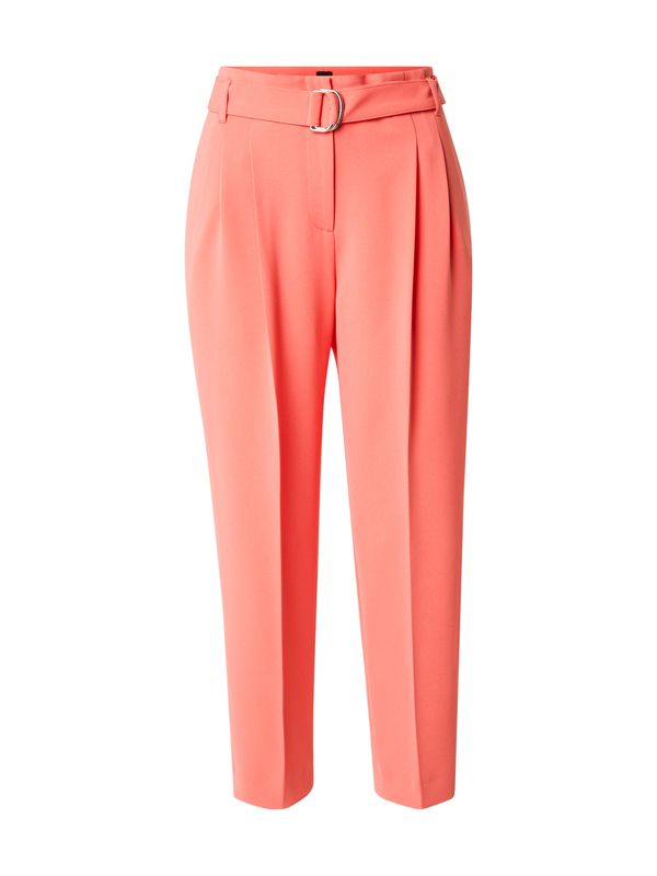 BOSS BOSS Hlače z naborki 'Tapiah'  malina