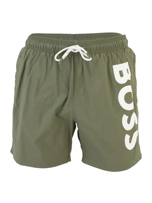 BOSS BOSS Kratke kopalne hlače 'Octopus'  oliva / bela