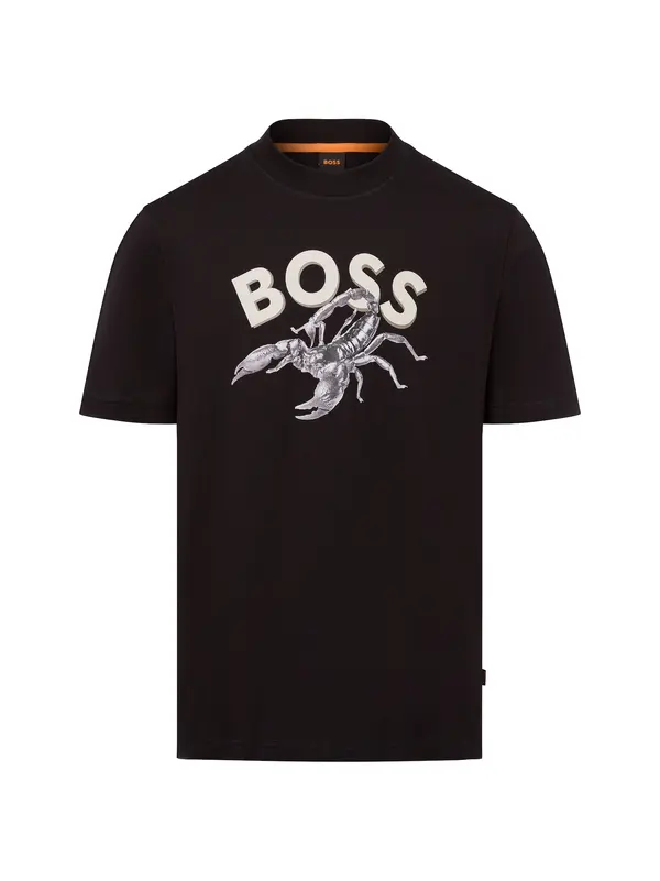 BOSS BOSS Majica 'Bossfish'  črna / bela