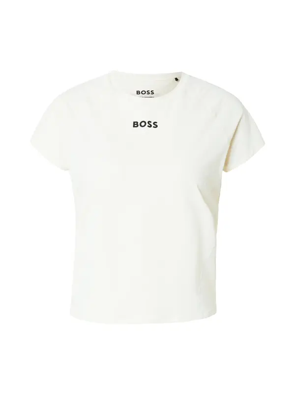 BOSS BOSS Majica 'Elogofit2'  kremna / črna