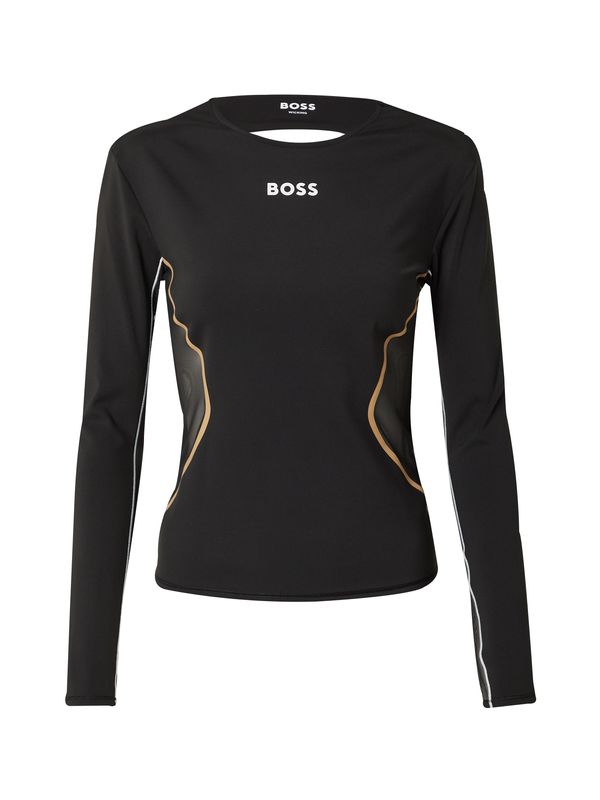 BOSS BOSS Majica 'Energetica'  pesek / črna / bela