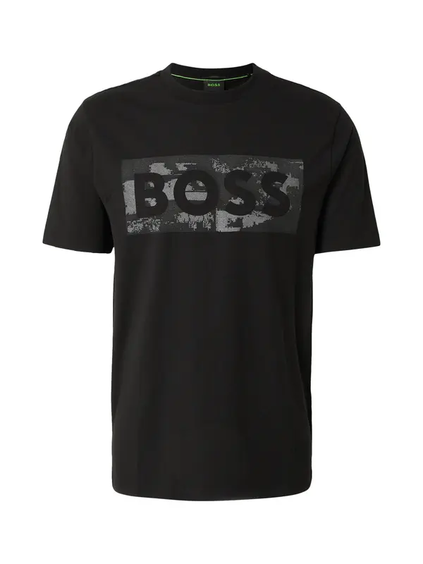 BOSS BOSS Majica 'Globe'  antracit / temno siva / črna
