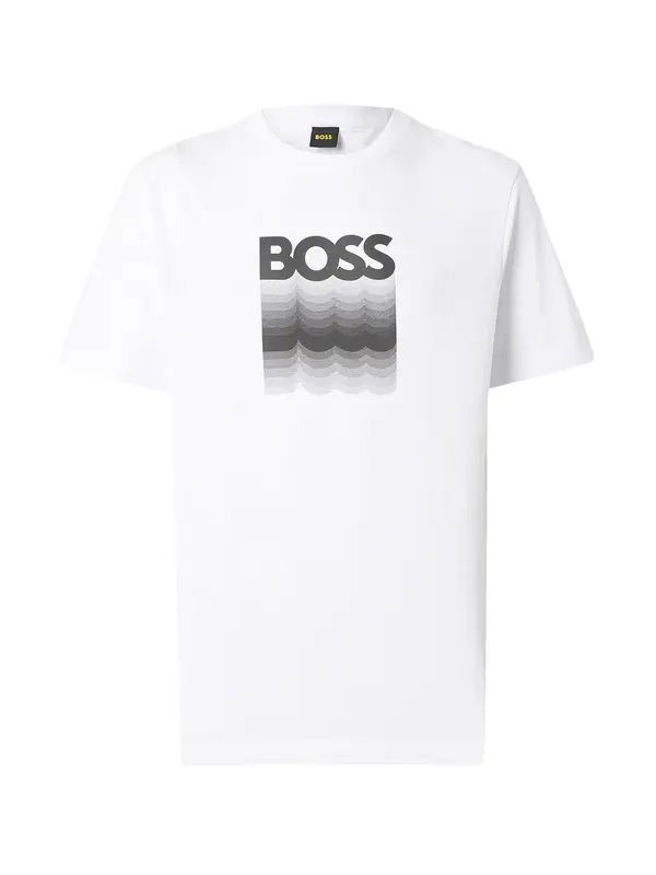BOSS BOSS Majica 'Insignia'  siva / temno siva / črna / bela