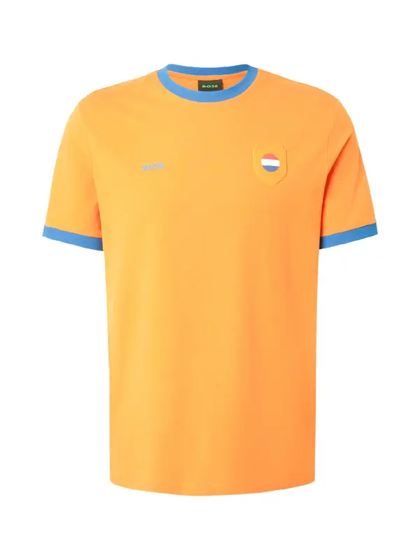 BOSS BOSS Majica  kraljevo modra / oranžna