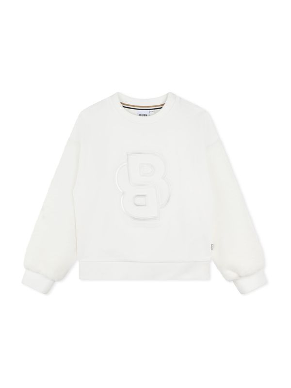 BOSS BOSS Majica  kremna / srebrna