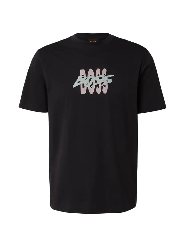 BOSS BOSS Majica  meta / pastelno roza / črna