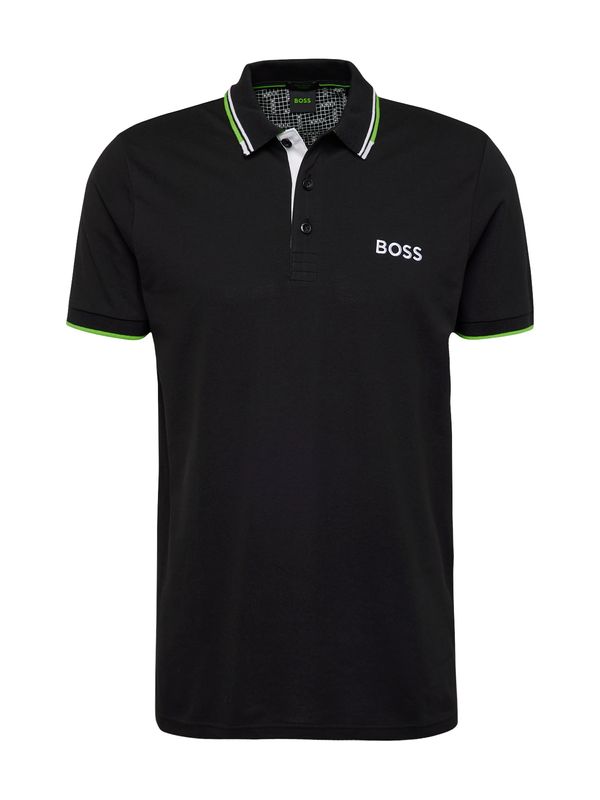 BOSS BOSS Majica 'Paddy Pro'  svetlo zelena / črna / bela