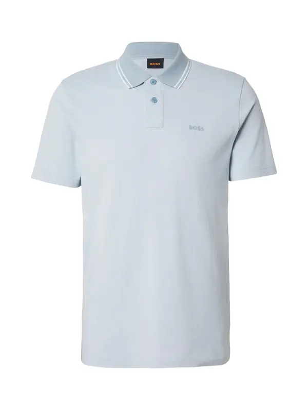 BOSS BOSS Majica 'Peoxford'  svetlo modra / bela