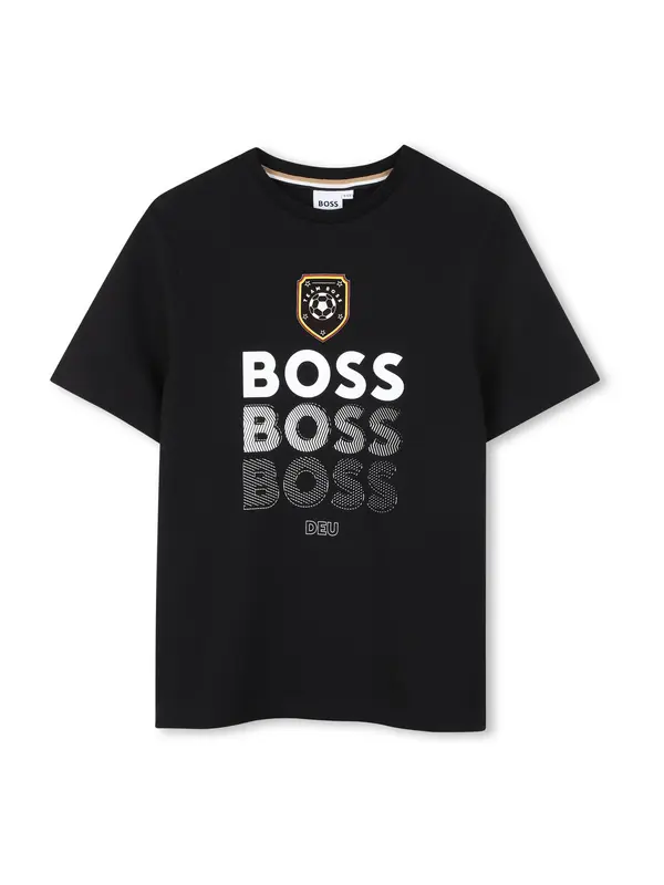 BOSS BOSS Majica  rumena / rdeča / črna / bela