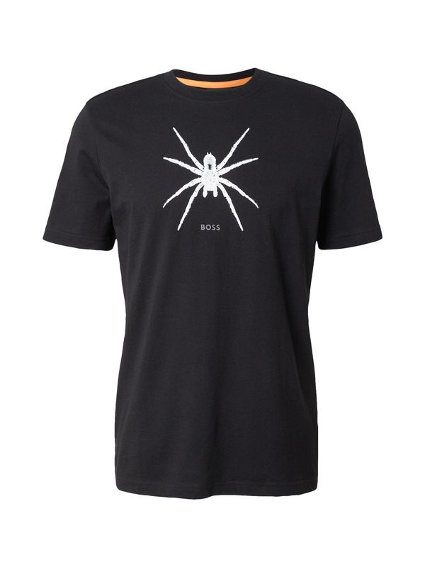 BOSS BOSS Majica 'Spiderbat'  črna / bela