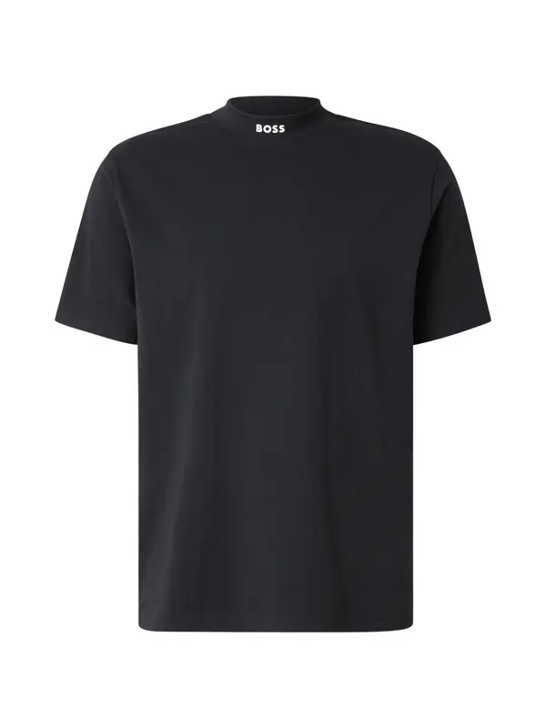 BOSS BOSS Majica 'Tee Collar'  črna / bela