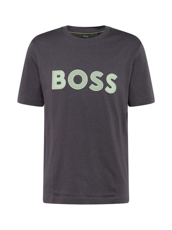 BOSS BOSS Majica  temno siva / kaki