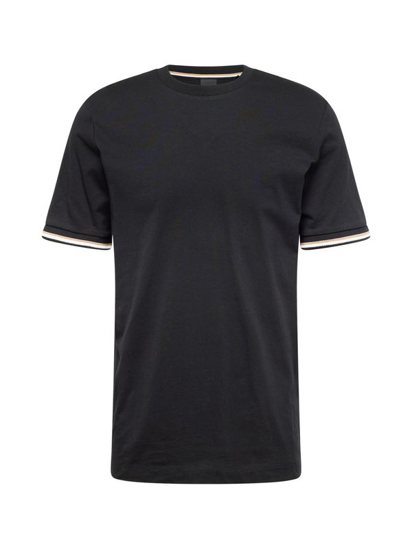 BOSS BOSS Majica 'Thompson 04'  bež / črna / bela