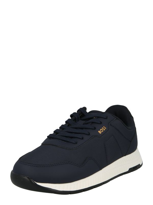 BOSS BOSS Nizke superge  temno modra / rumena