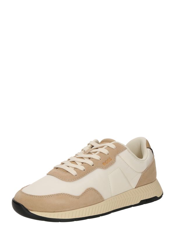 BOSS BOSS Nizke superge 'Titanium'  svetlo bež / temno bež / zlata