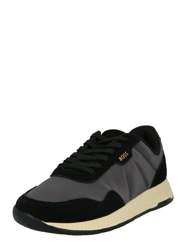 BOSS BOSS Nizke superge 'Titanium'  temno siva / črna