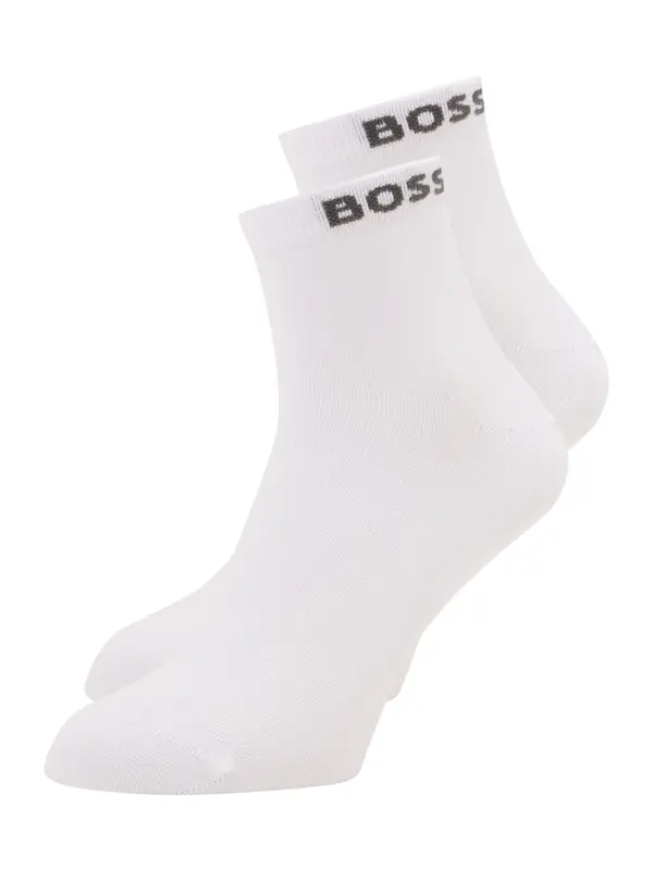 BOSS BOSS Nogavice  črna / bela