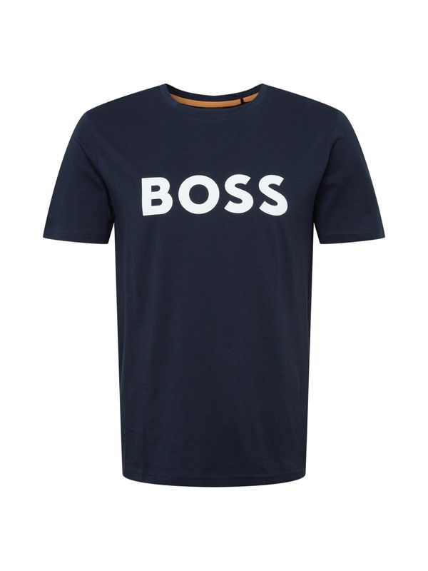 BOSS Orange BOSS Orange Majica 'Thinking 1'  mornarska / bela