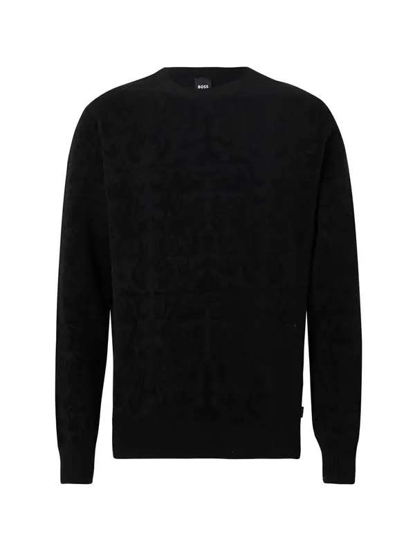 BOSS BOSS Pulover 'Bolin1_CNY'  črna / črn denim